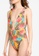 PINK N' PROPER orange Norma Tropical Plunge Swimsuit E3046USE8C65DAGS_3