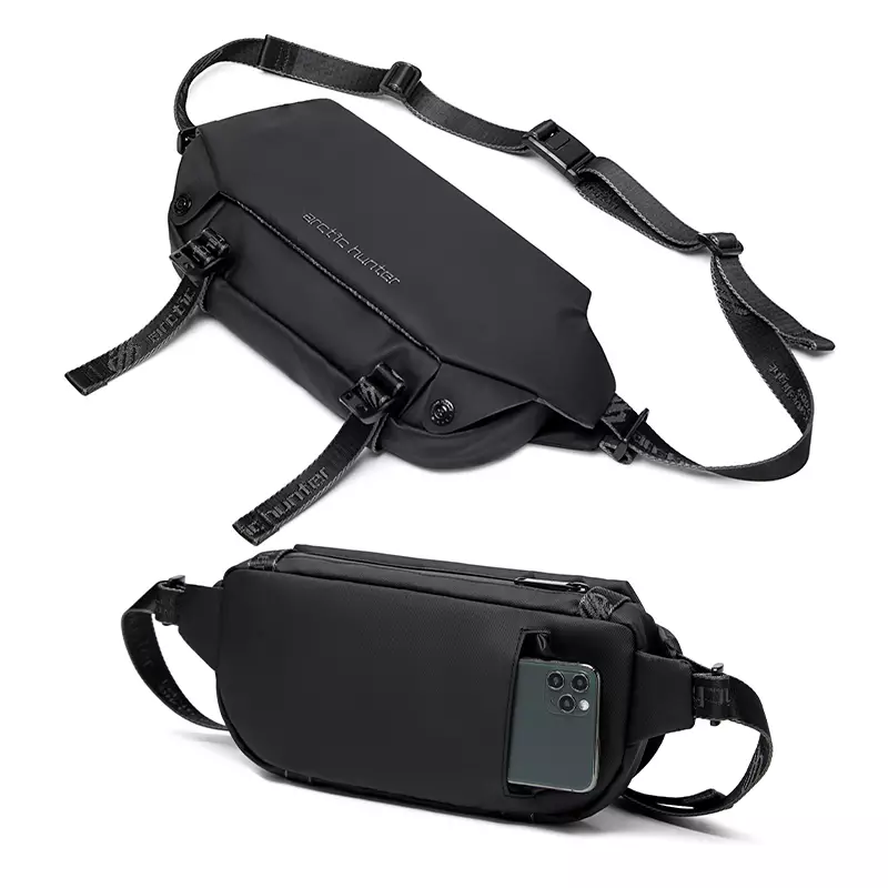 Arctic Hunter YB00047 Tas Selempang Pria WaistBag Pria Sling Bag Pria - BLACK
