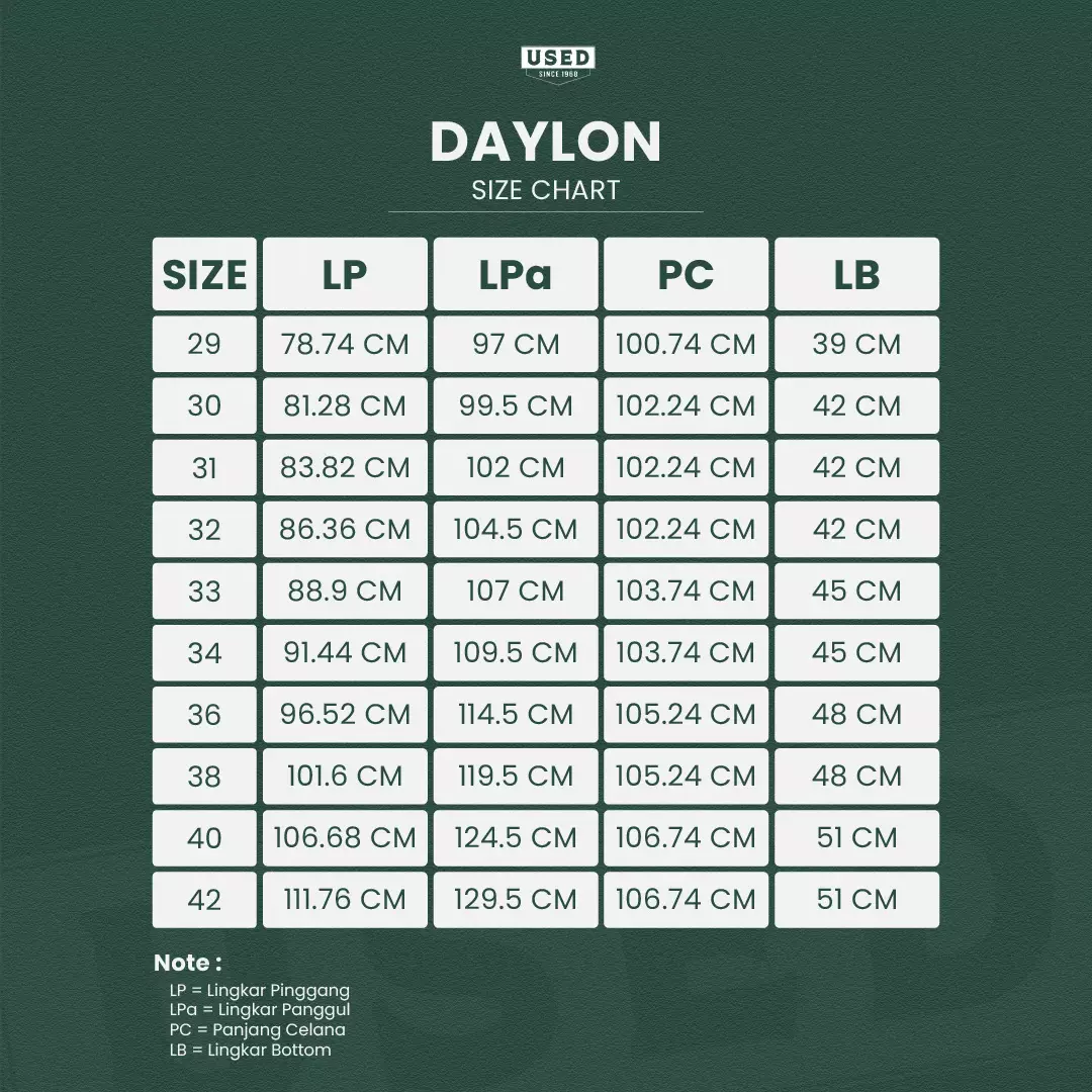 Used 1968 - Daylon Celana Cargo Pria Slim Fit