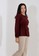 Hardware red HARDWARE TOP BLOUSE WRAP LONG SLEEVE DAE7EAAF2B62A2GS_3