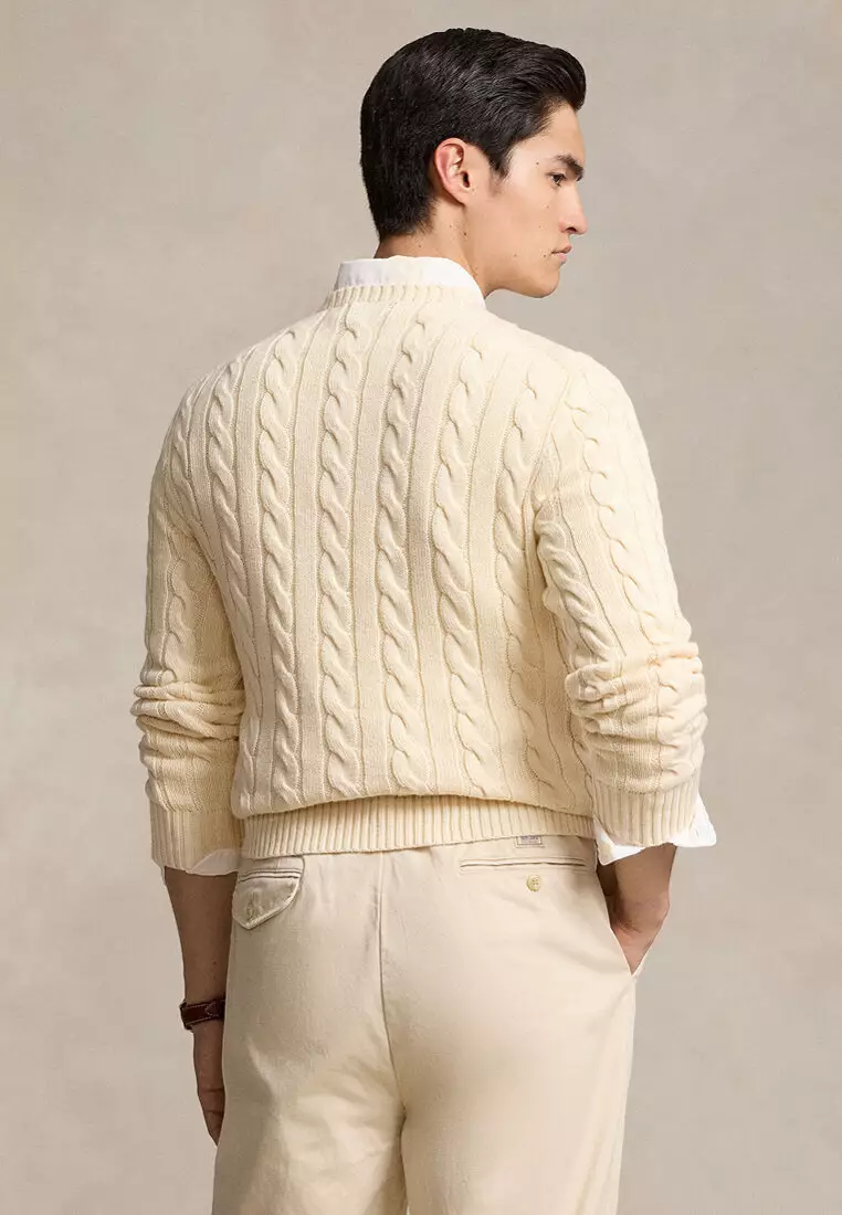 Cable-Knit Cotton Sweater