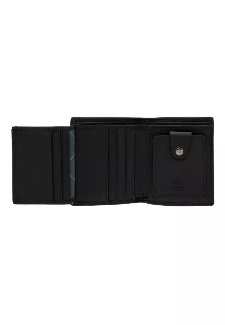 Euro Polo Men's Crazy Horse Leather Vertical Tri-Fold Wallet EWB 40359