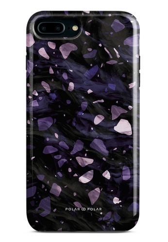 Polar Polar purple Lilac Terrazzo Gem iPhone 8 Plus/7 Plus Dual-Layer Protective Phone Case (Glossy) 72C0EAC3BE05FAGS_1