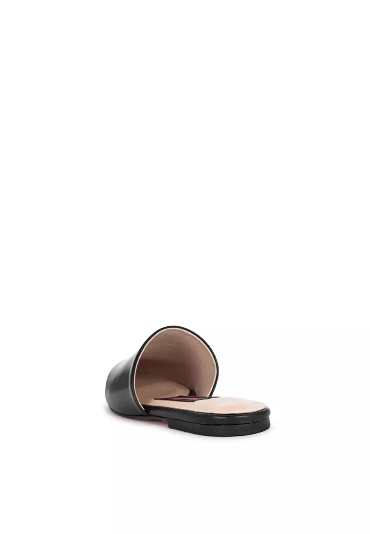 Leather Flats Mules