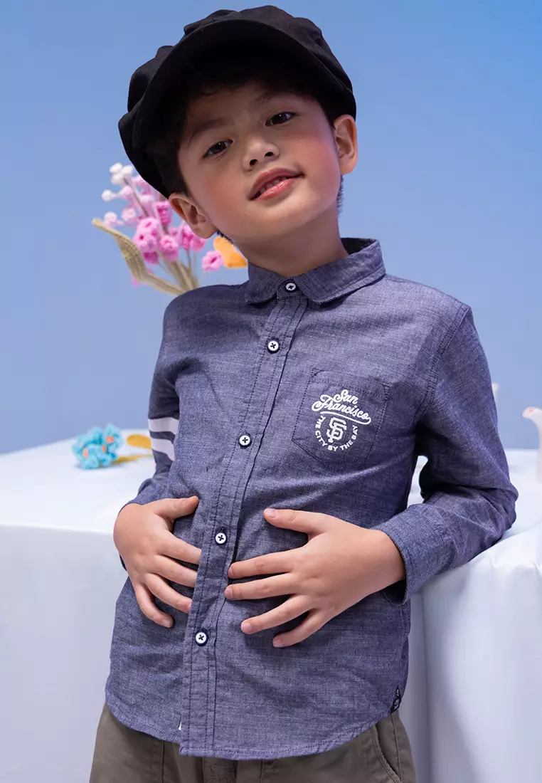 Little X eight Boy Geryon Shirt Kids