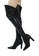 London Rag black Thigh High Long Boots in Stretch Patent PU D1983SH42DD729GS_8