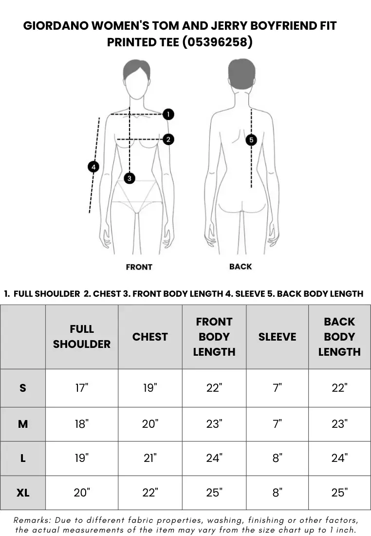 Women's Tom and Jerry Boyfriend Fit Printed Tee