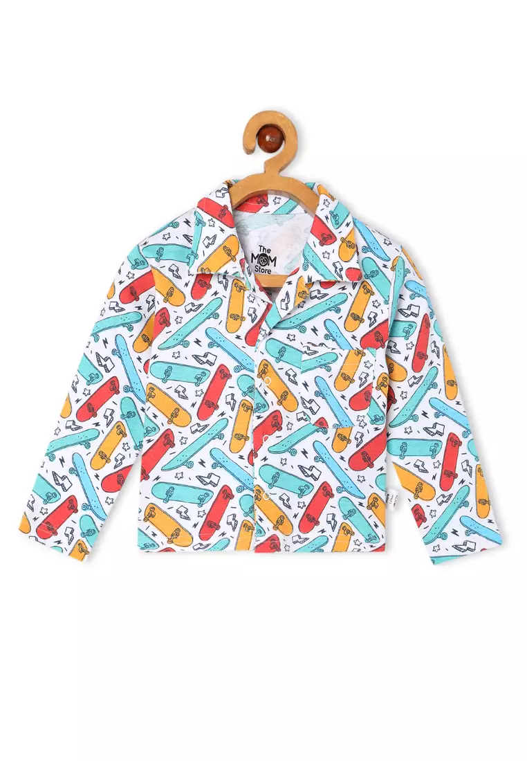 Baby and Kids Pajama Nightsuit Set- Ready To Skate