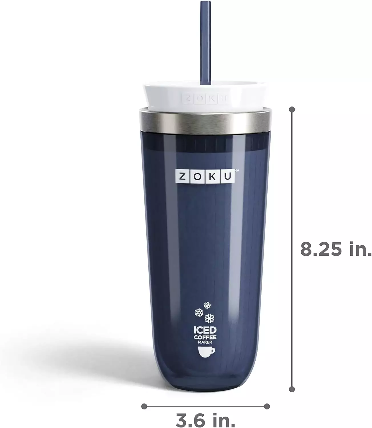Zoku Gray Iced Coffee Maker - Alat Pembuat Es Kopi Instan