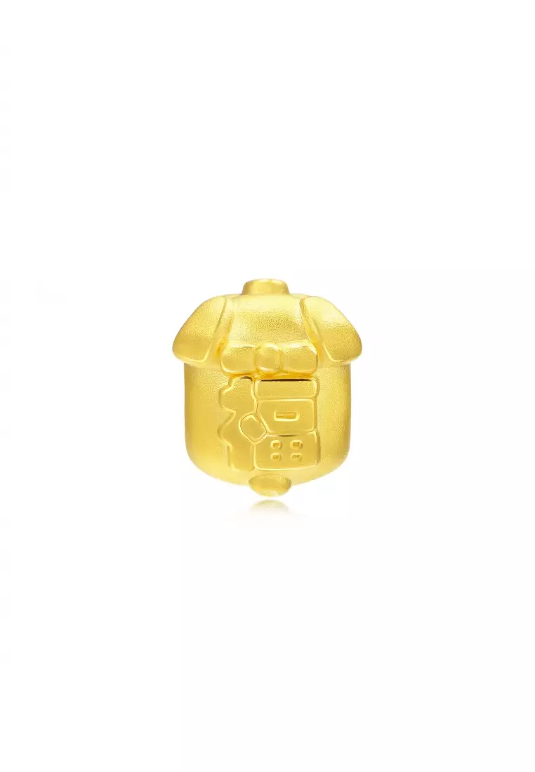 999 24K Solid Gold Zodiac Pig Charm 90024C (Bracelet not included)