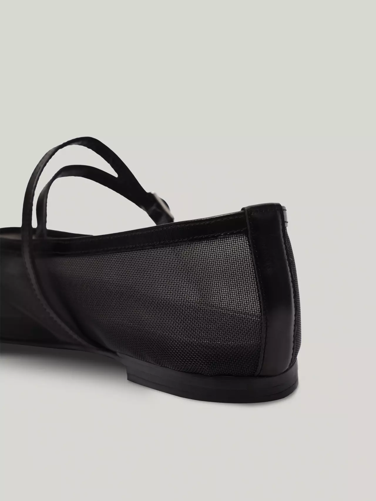 DOUBLE STRAP MESH FLAT soft black