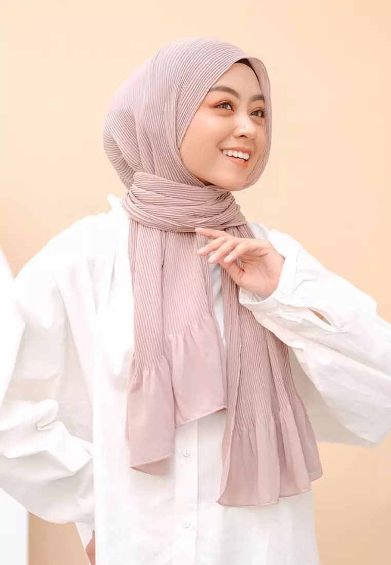 Bawal Pleats Shawl Peony