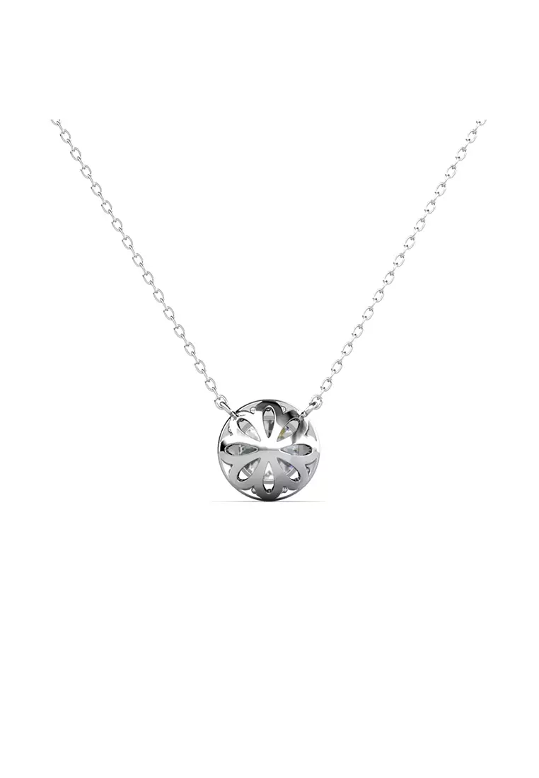 [GRA MOISSANITE DIAMOND COLLECTION] Peu Eclat Pendant - Kalung 1ct Moissanite Diamond 925 Silver CELESTA by Her Jewellery