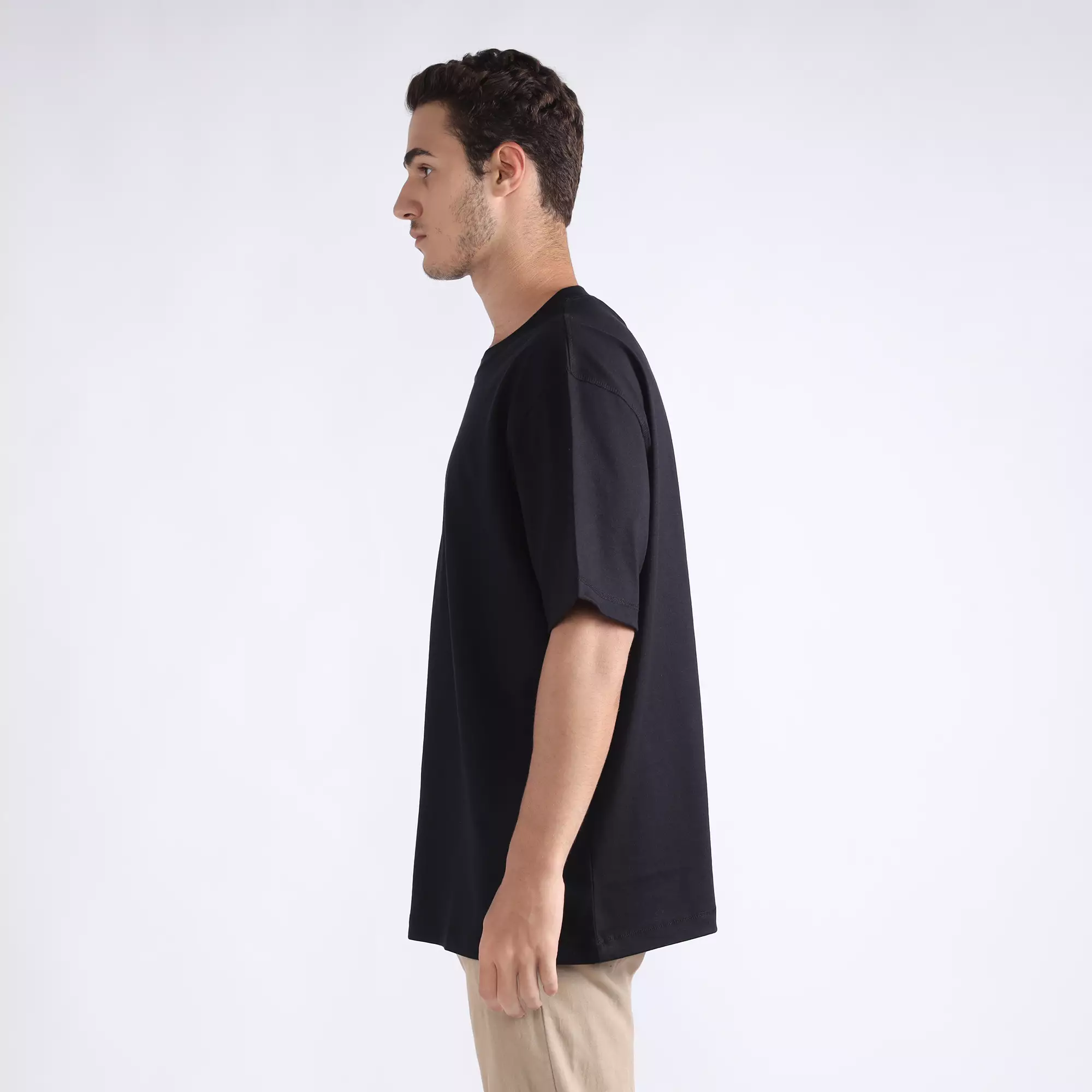 FACILITY by Larusso  - Oddie Oversize T-Shirt Tee - Jet Black