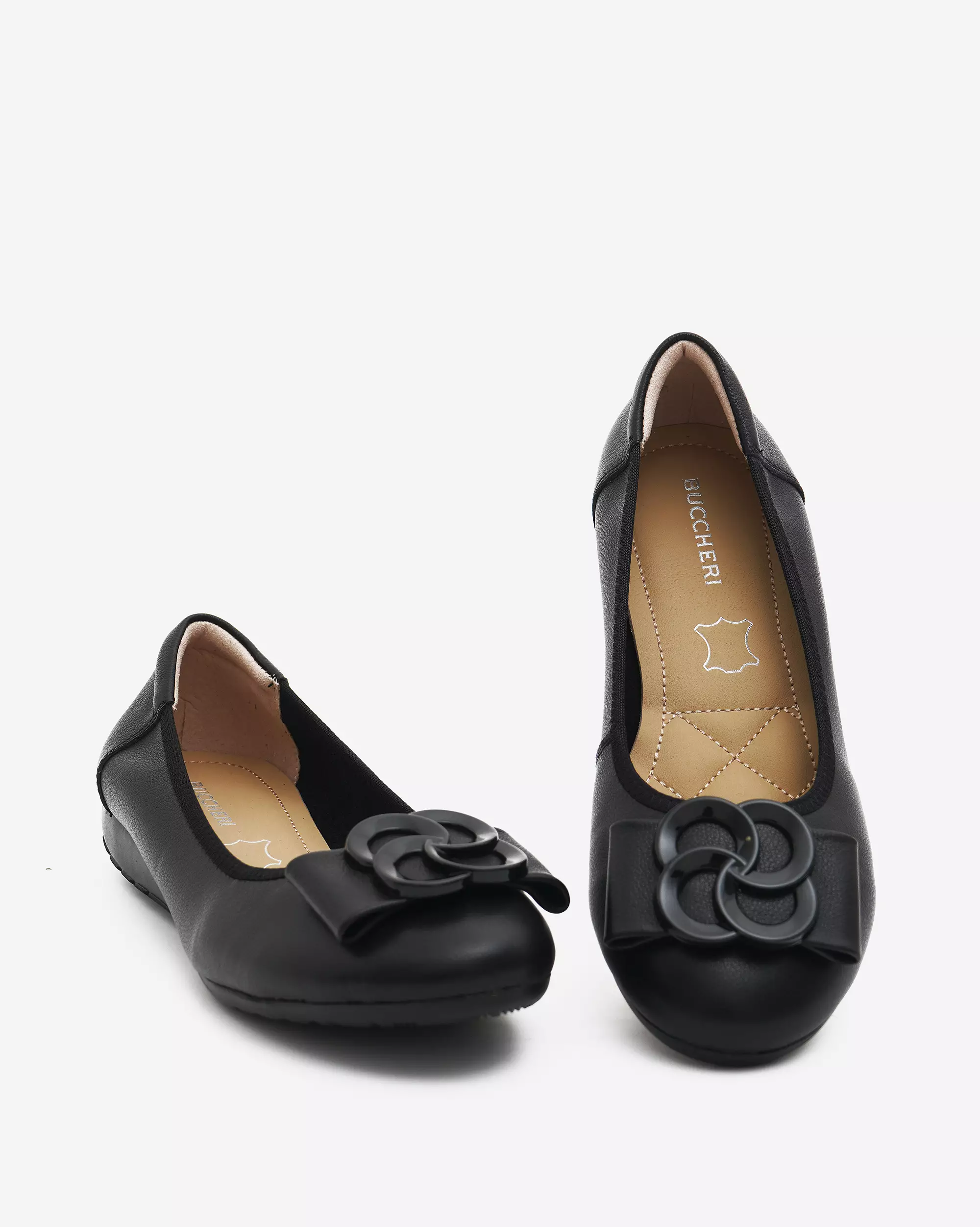 Buccheri Vivienne Flats Women Black