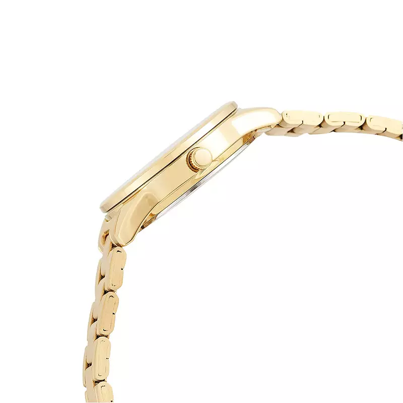 Jam Tangan Wanita Casio General LTP-V005G-9AUDF LTPV005 LTP-V005G Gold Dial Gold Tone Stainless Steel Band