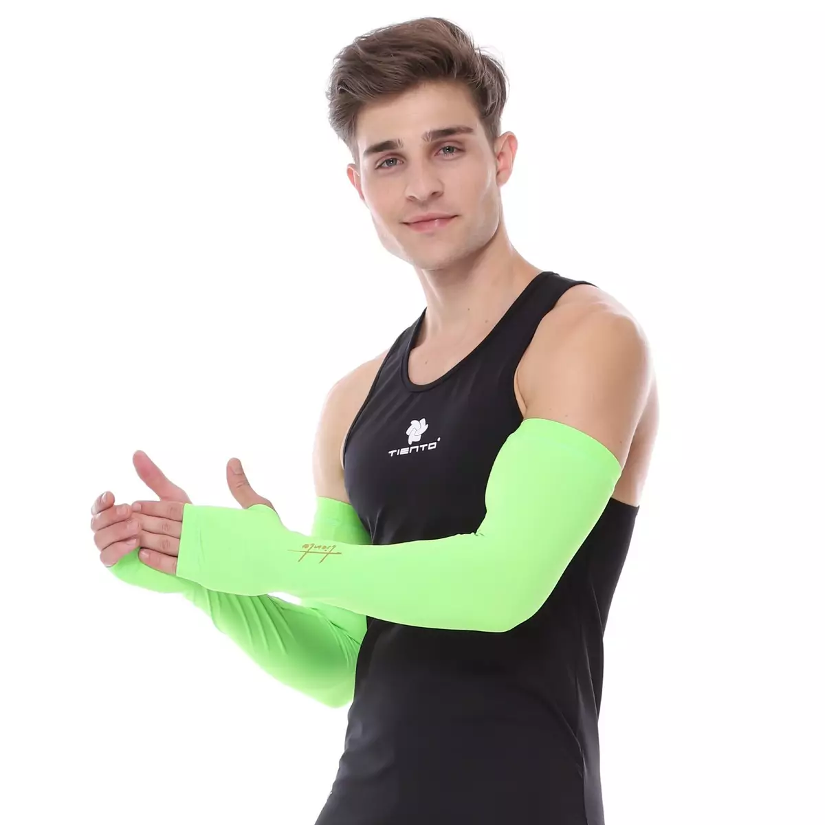 Manset Tangan / Hand Sleeve/ Arm Sleeve Greenstab thumbhole Men