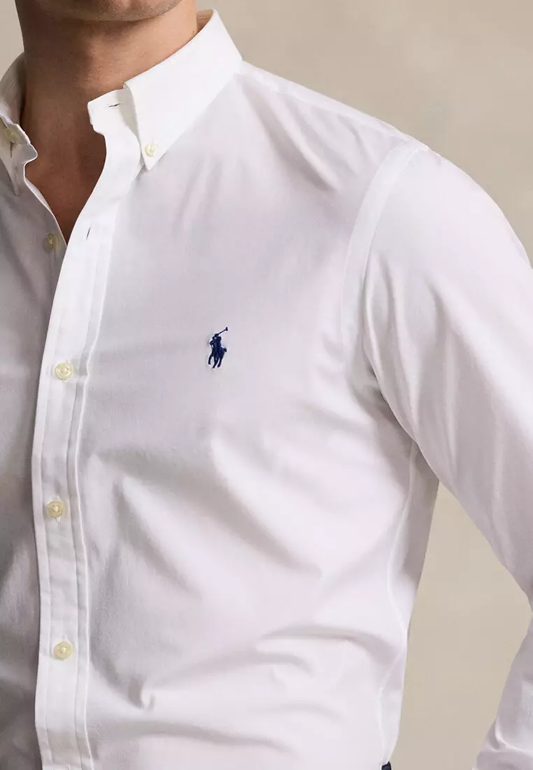 Buy Polo Ralph Lauren Slim Fit Stretch Poplin Long Sleeve Shirt