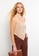 LC WAIKIKI brown U Neck Straight Strapped Women's Blouse 4FD0DAA5CBCA50GS_1
