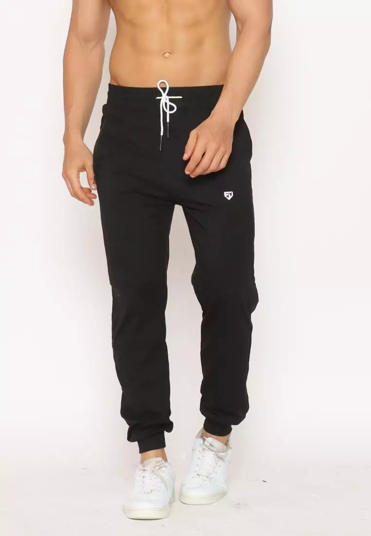 FITWEAR - JOGGER MATEO BACK ZIP POCKET - BLACK