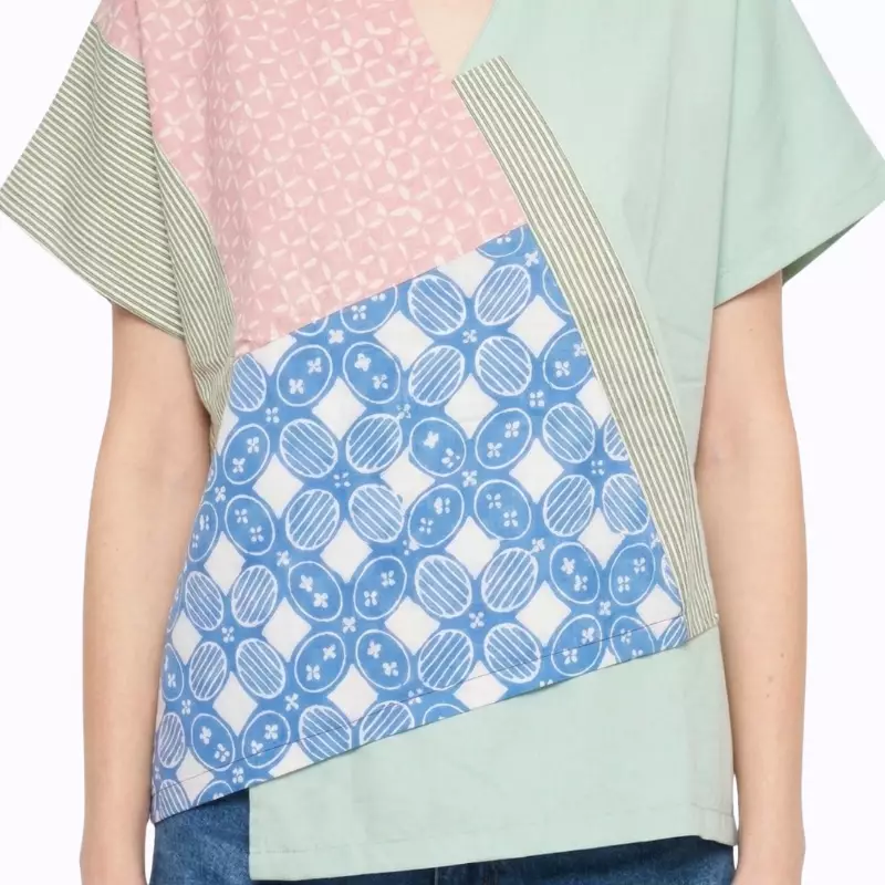 Blouse Batik Wanita - Bhatara Batik Belle - Atasan Batik Modern Lengan Pendek