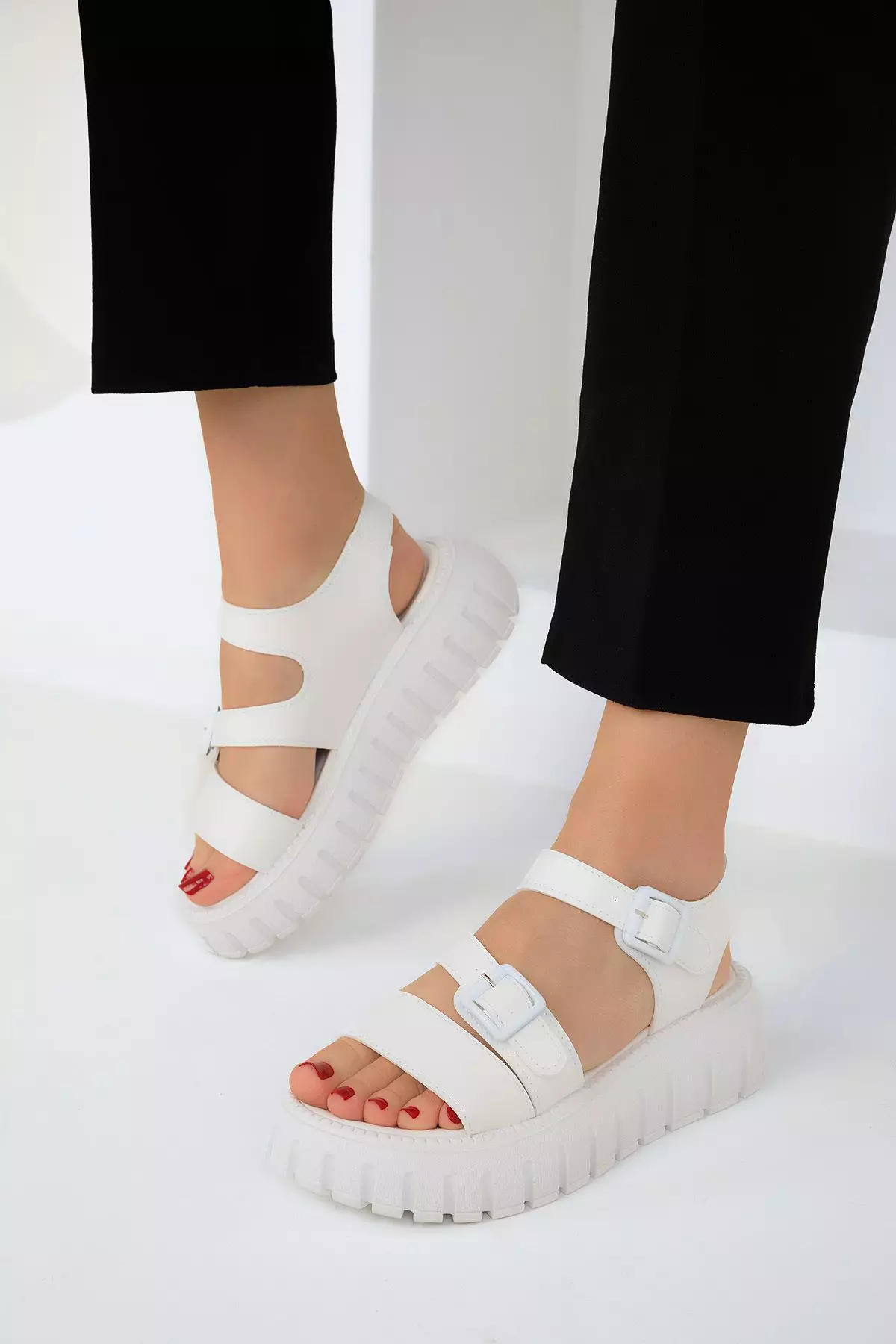 Cleated Wedge Sandals
