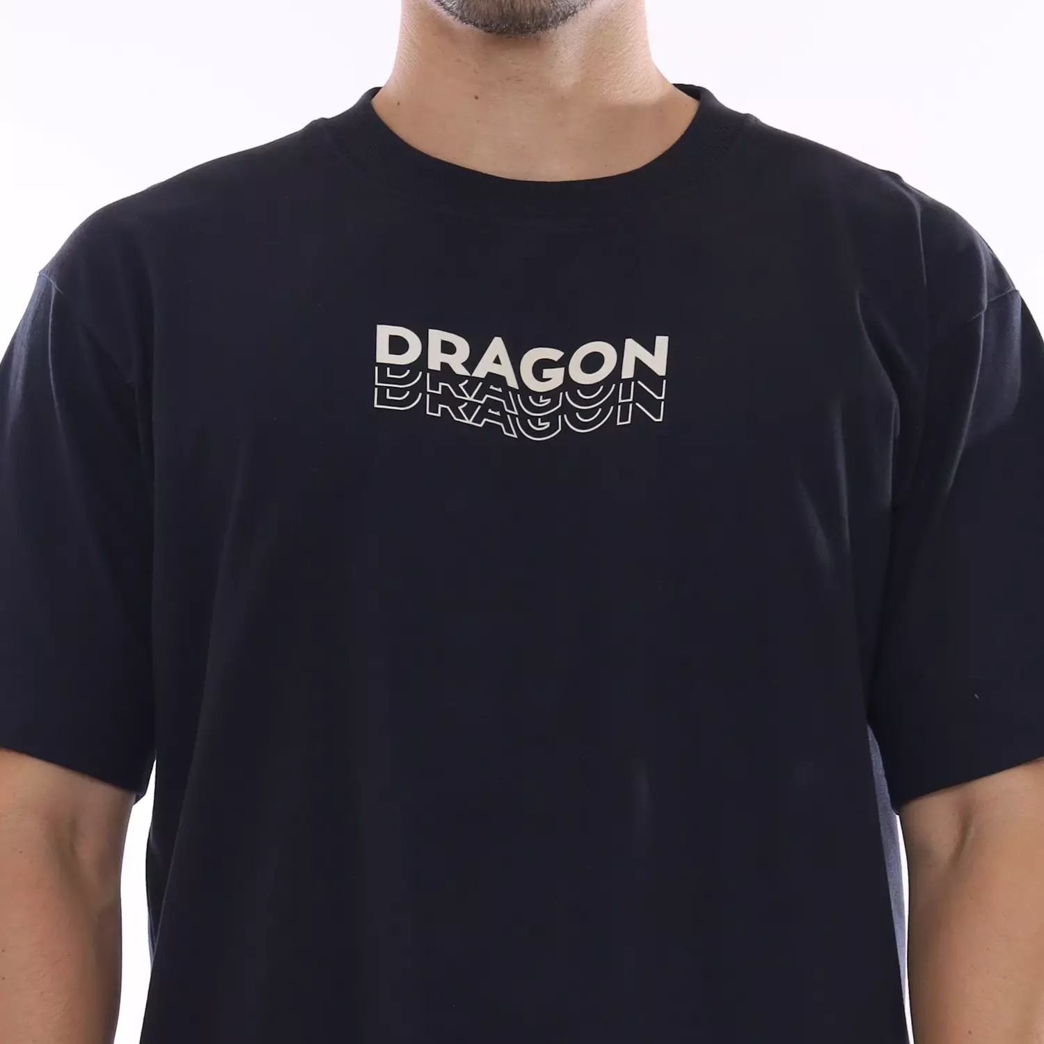 Dragon Kaos Lengan Pendek Pria Drip Oversize Planet Surf