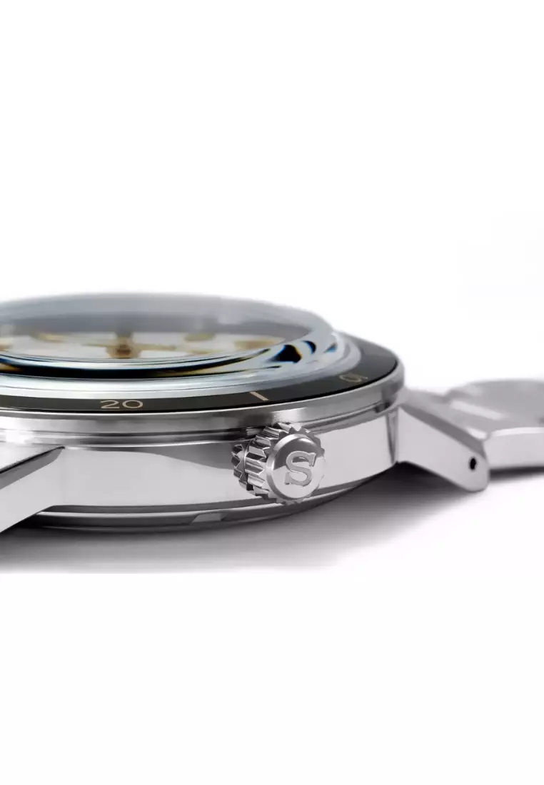 Seiko Presage Style 60’s Series Ivory Dial Stainless Steel Band Automatic Watch SRPG03J1