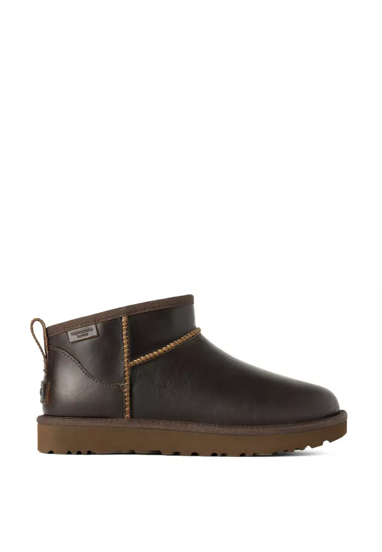 Discount on UGG  shoes - SKU: UGG Women's Classic Ultra Mini LTHR Regen Boots - Ironwood (1163490-IWD)