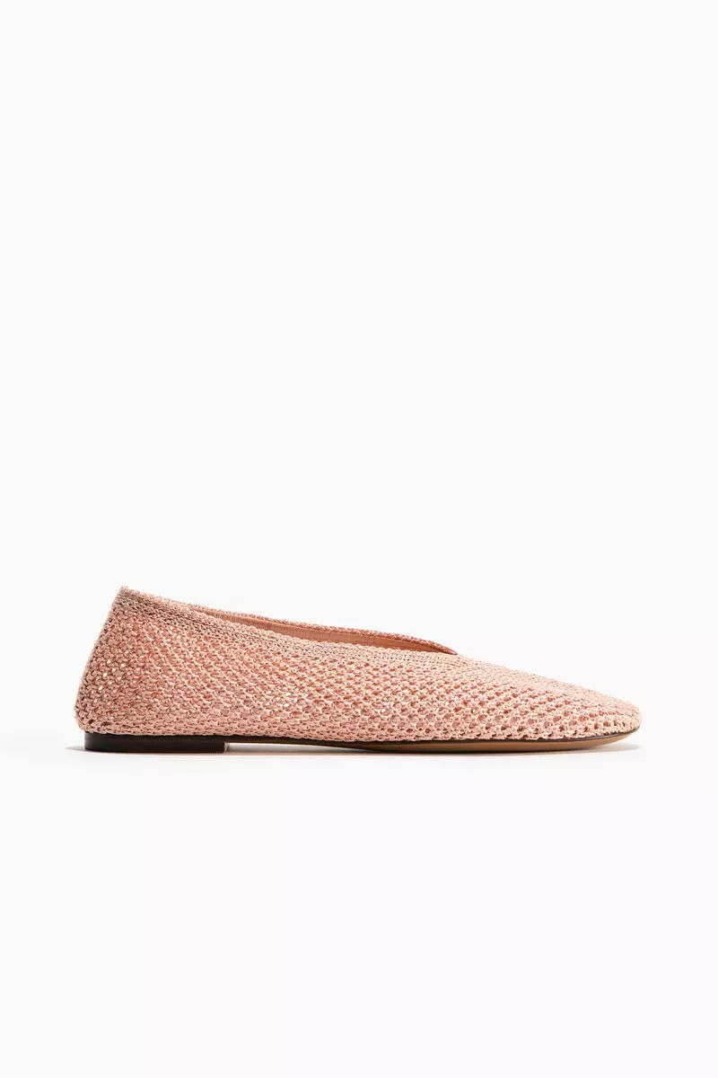 Braided ballet flats