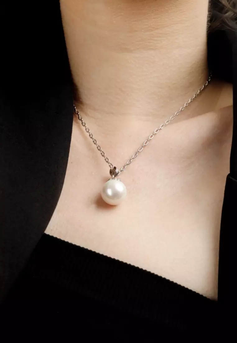 La Donna South Sea Pearl 18K White Gold Necklace
