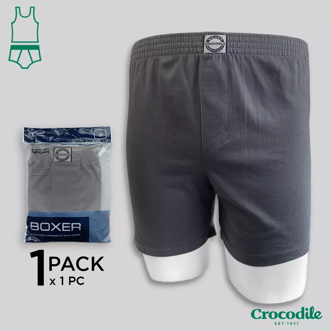 Crocodile Boxer 538-0007 - 1 Pack - Original
