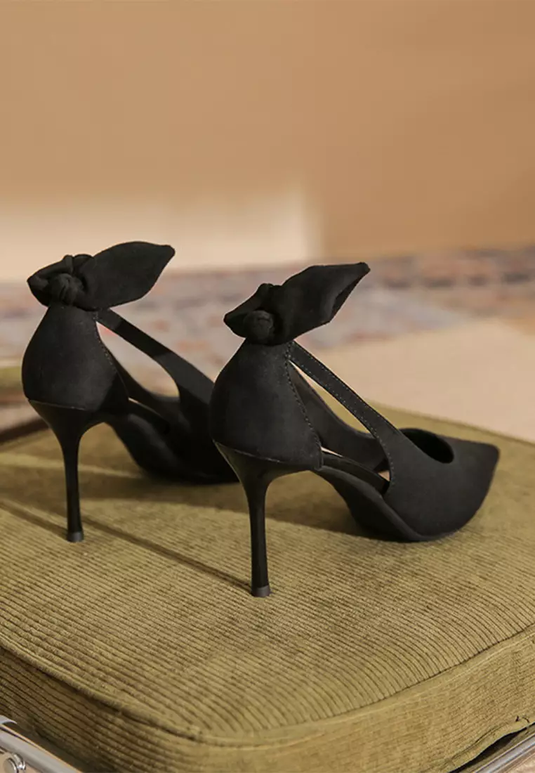 8CM Rabbit Ear Suede High Heels IF8835