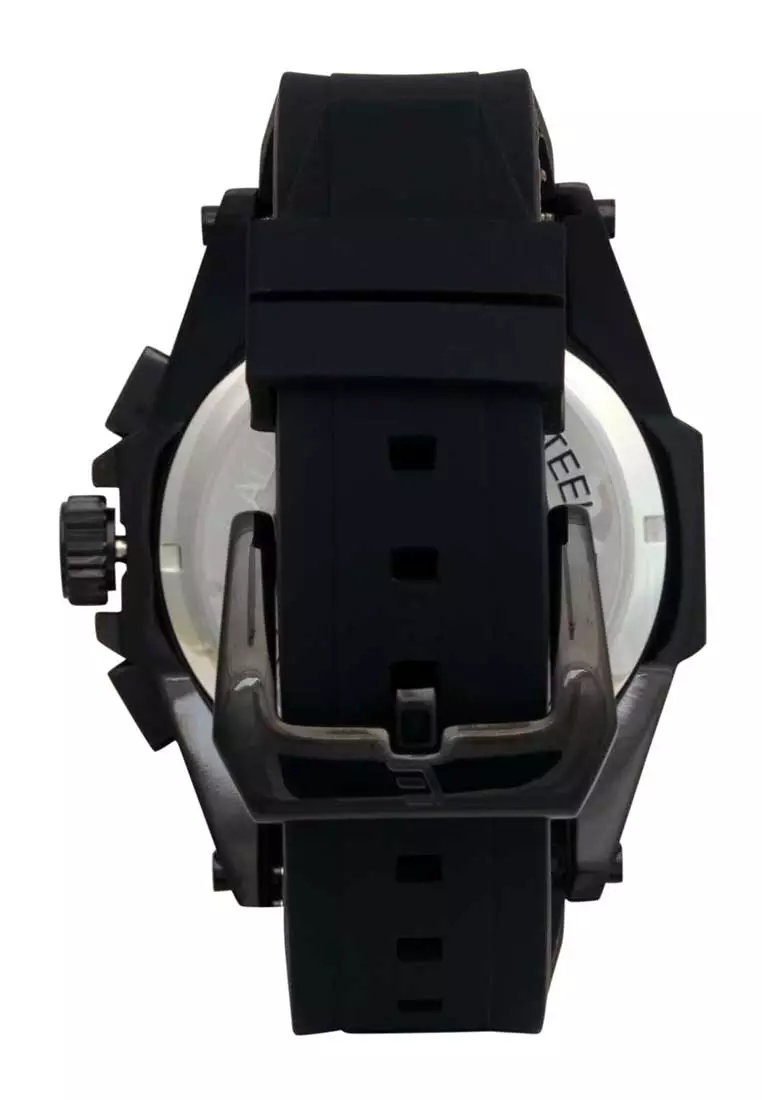 Elvano Jam Tangan Pria - Black - Rubber - 9008MA1-2BK