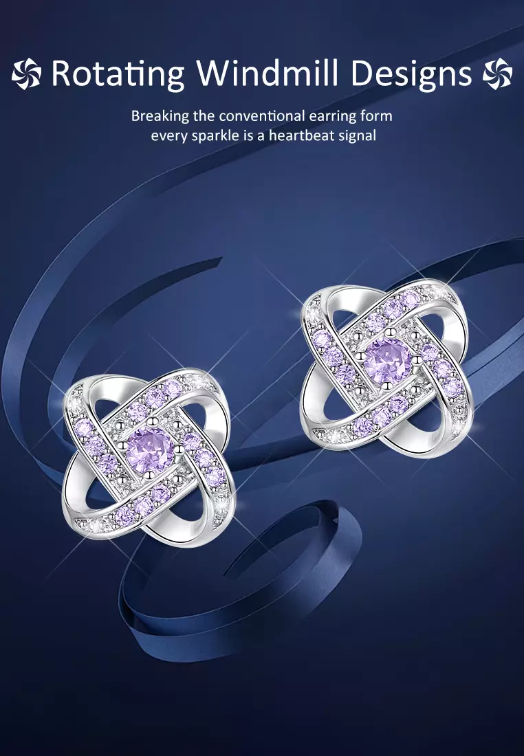 Anting Wanita Berlian Dilapisi Platinum Fashion Korea Anting Giwang Tusuk Cewek Original