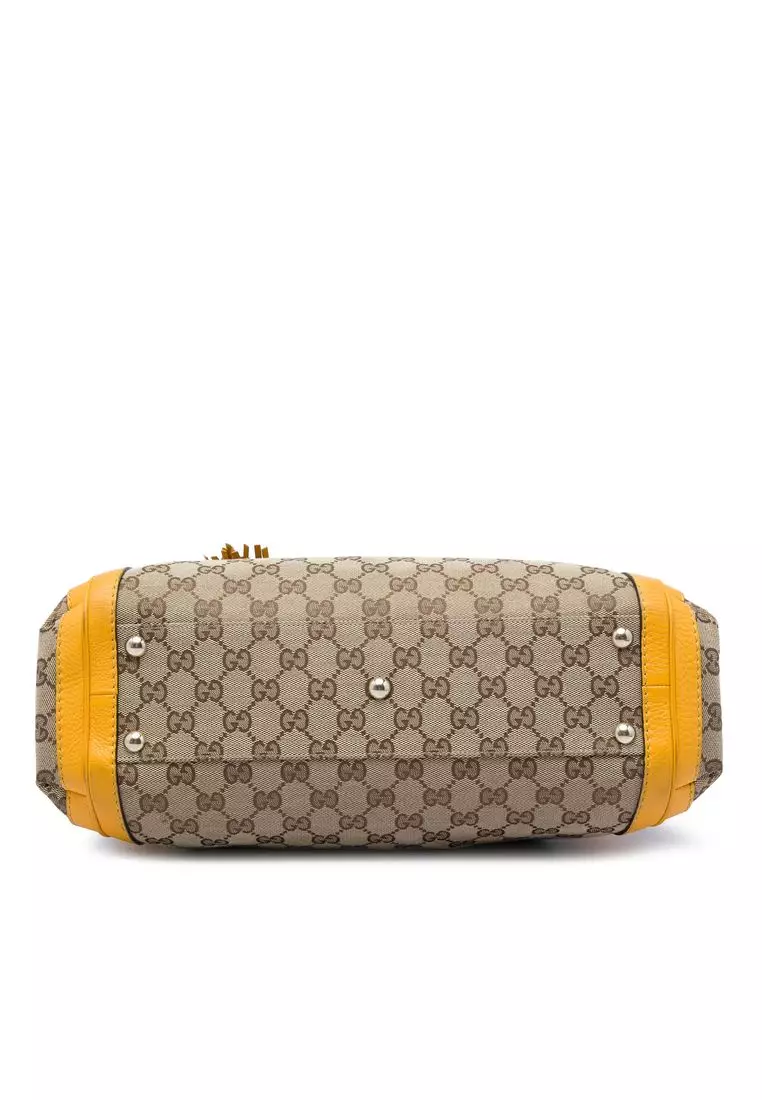 Pre-Loved Gucci Gg Canvas Bella Satchel