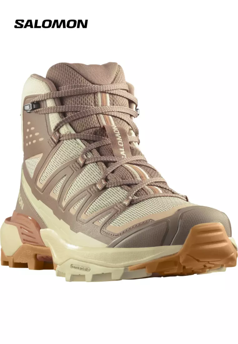 X ULTRA 360 EDGE MID GTX Women Outdoor Shoes in Shortbread / Raw Umber / Prairie Sunset
