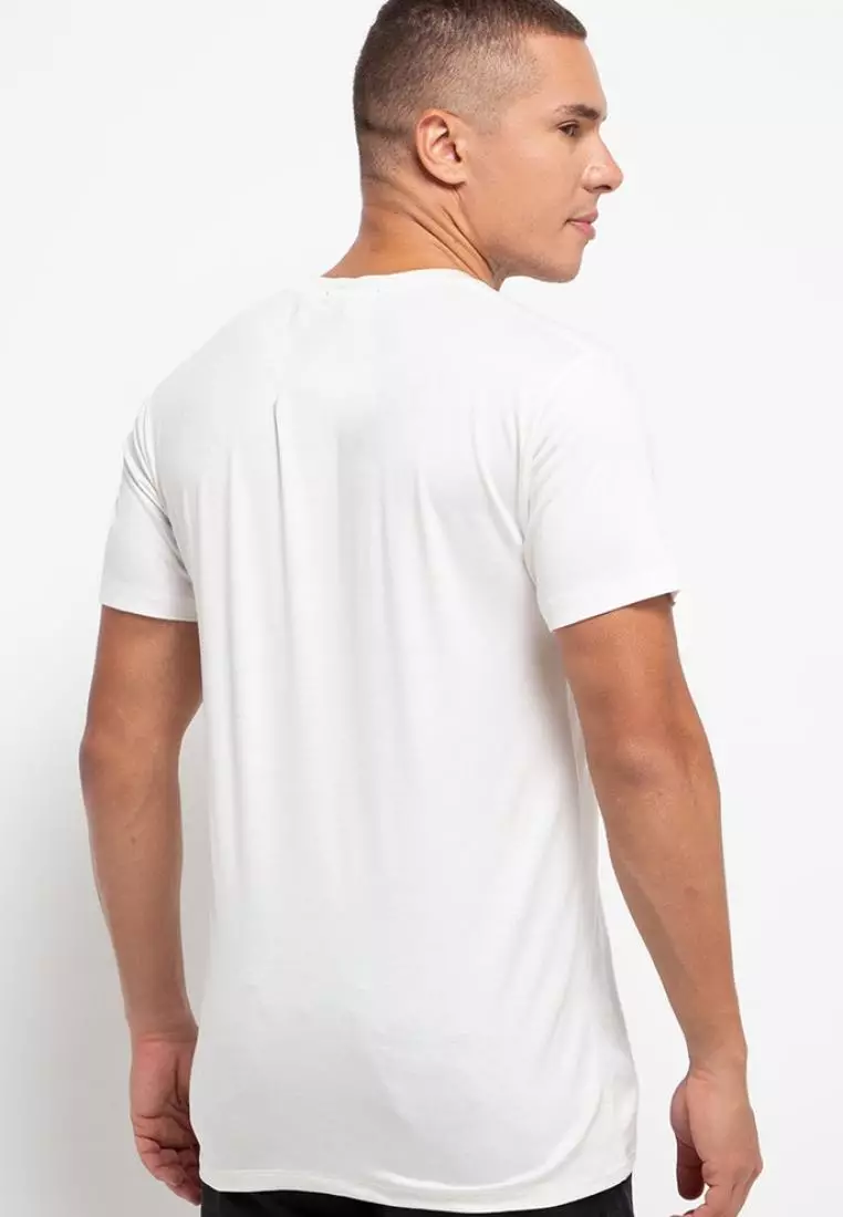 MTH72 Kaos Pria Simple Jepang Distro Smallrec Katakana Putih