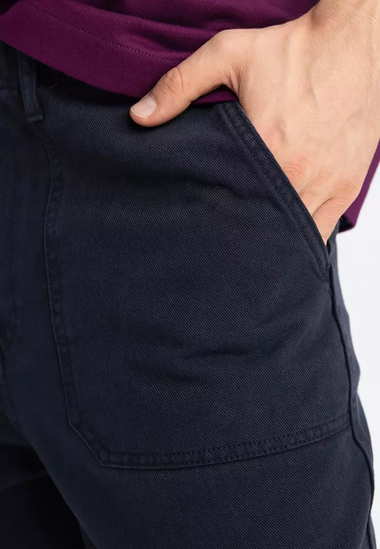 Baggy Fit Gabardine Trousers