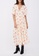 Maje white and orange Asymmetric Dress In Printed Muslin DCCC1AA0CB181FGS_1