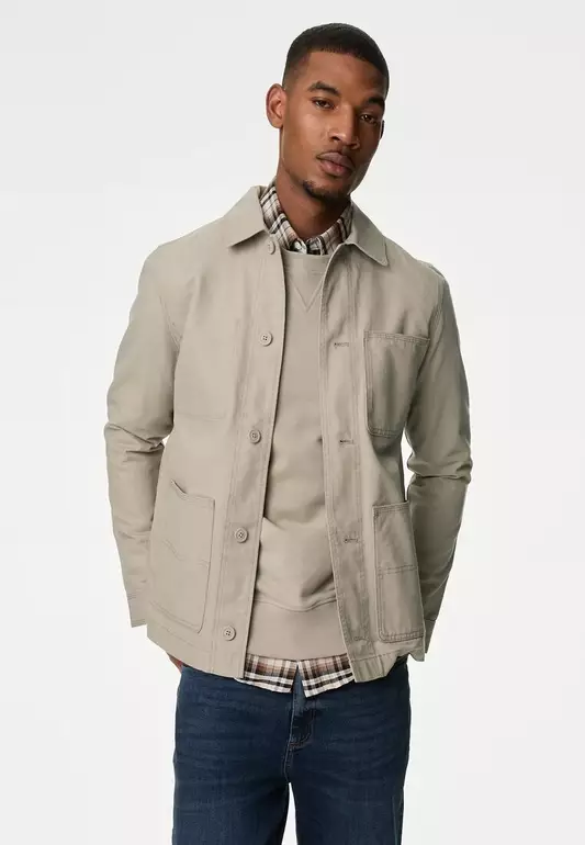 Pure Cotton Chore Jacket with Stormwear™