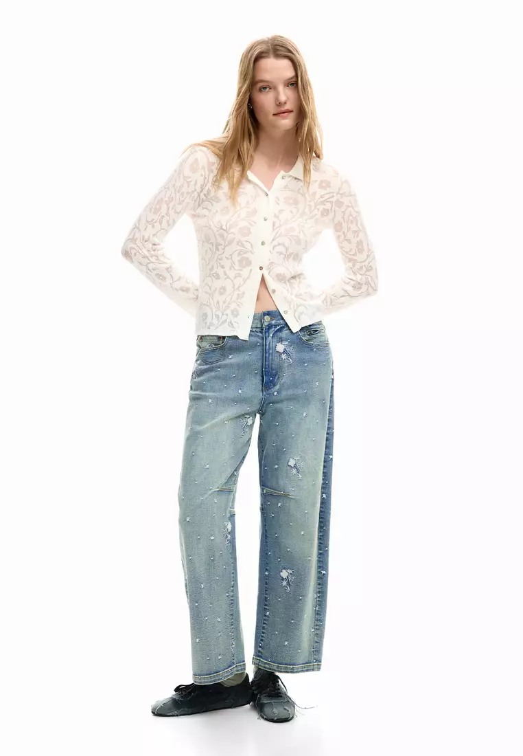 Embroidered jeans