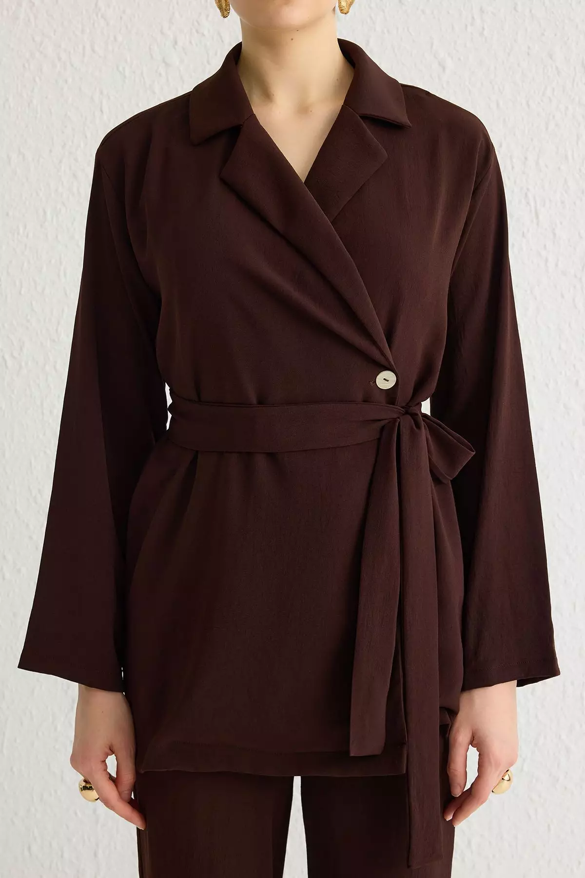 Modest Collared Top & Pants Set