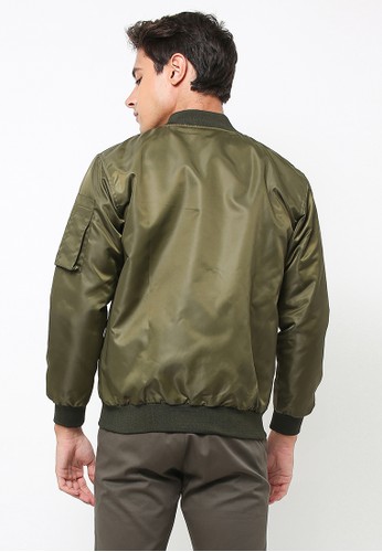 Jual Flexzone Flexzone Bomber Jacket Exclusive Army Green Original Zalora Indonesia