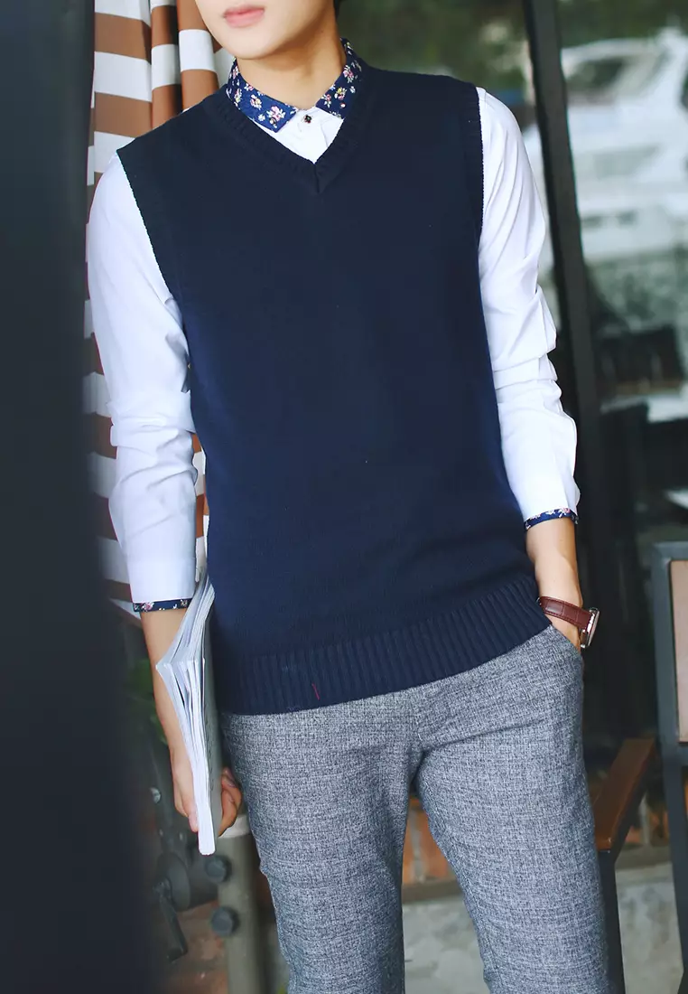 V-neck Casual Vest XH2019