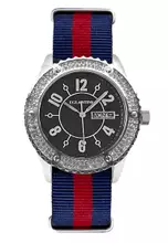 Silver, Black, Blue, Red