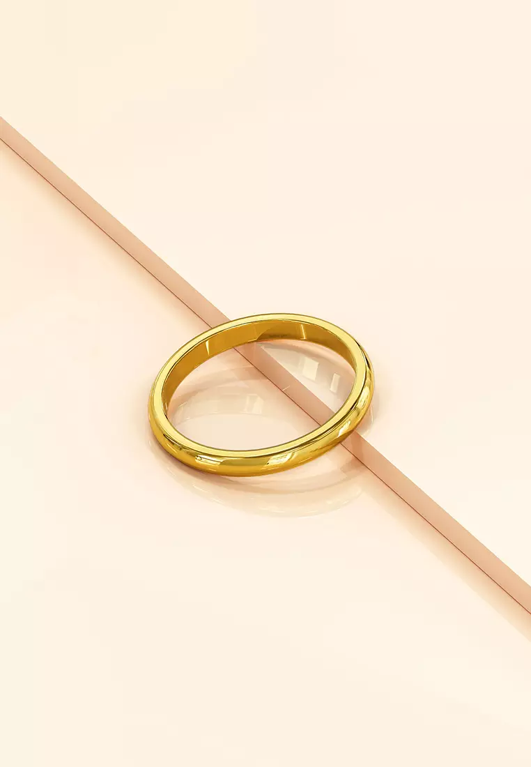 Camille Minimal Stacker Ring in Gold