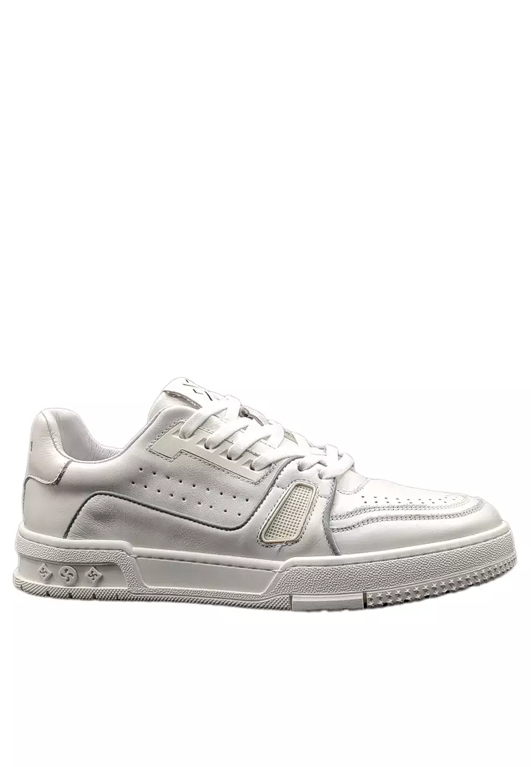 Discount on Twenty Eight Shoes  shoes - SKU: White Breathable Grain Leather Sneakers Alg8818