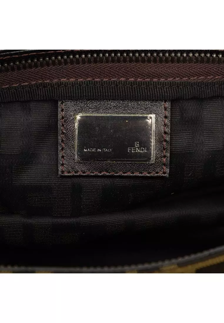Pre-Loved Fendi Zucca Canvas Crossbody