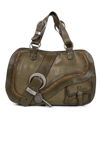 Buy Christian Dior Pre Loved Light Brown Leather Vintage Large